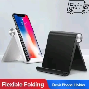 Foldable Phone Stand Aluminum Adjustable Desktop Holder for iPhone iPad Tablet