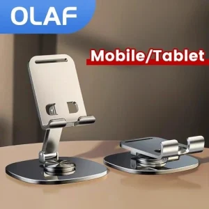 Foldable Cell Phone Stand 360 Rotation Desktop Holder Mount For iPhone iPad Desk