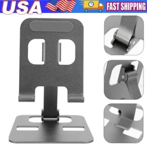 Universal Adjustable Metal Desk Tabletop Phone iPad Tablet Stand Foldable Lot